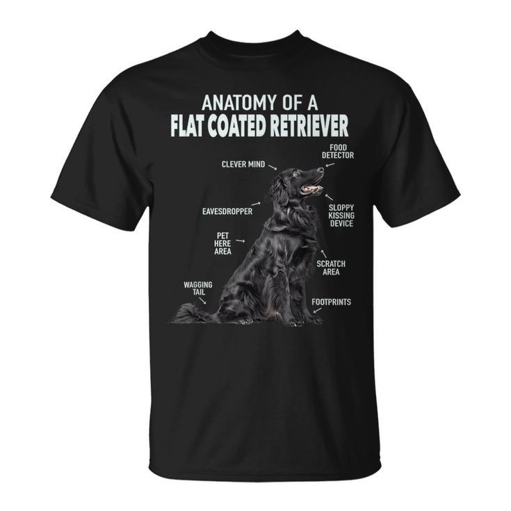 フラットコートレトリバーの解剖学 Tシャツ