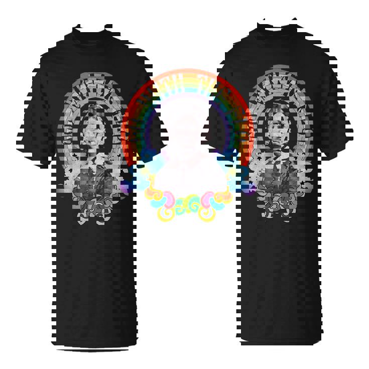 フローレンス・ナイチンゲール Groovy Nurse Go With Flo レトロレインボー Tシャツ