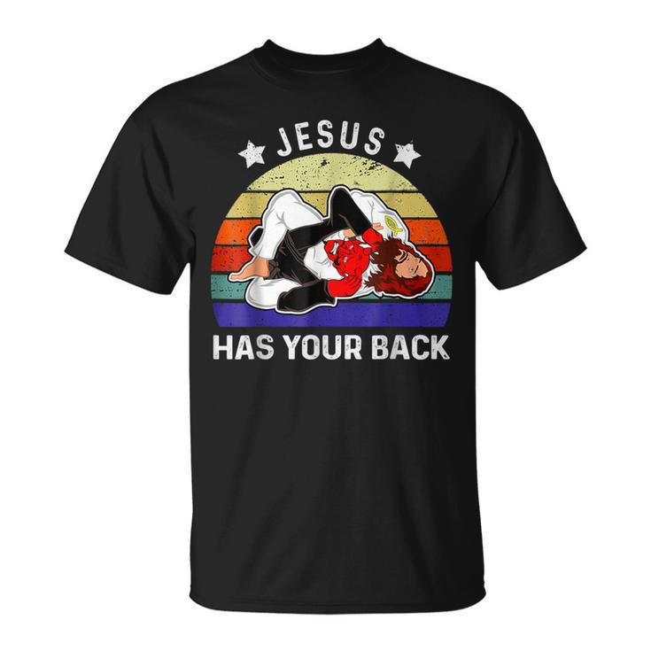 ブラジリアン柔術 Jesus Has Your Back Tシャツ