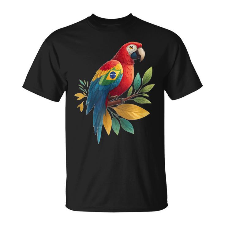 ブラジルの動物愛好家のための素敵なオウムの鳥のコスチューム Tシャツ