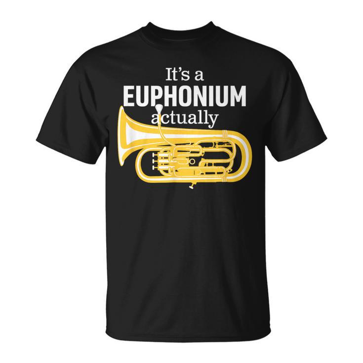 ブラスバンドのユーフォニアム奏者のための面白いユーフォニアムジョーク「 Euphonium Humour 」 Tシャツ