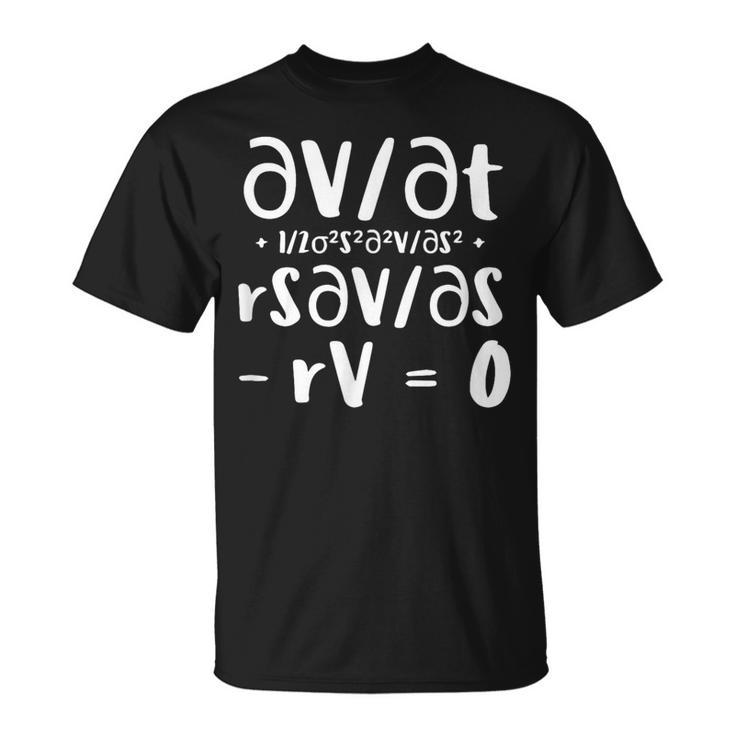 ブラックショールズ方程式 Tシャツ
