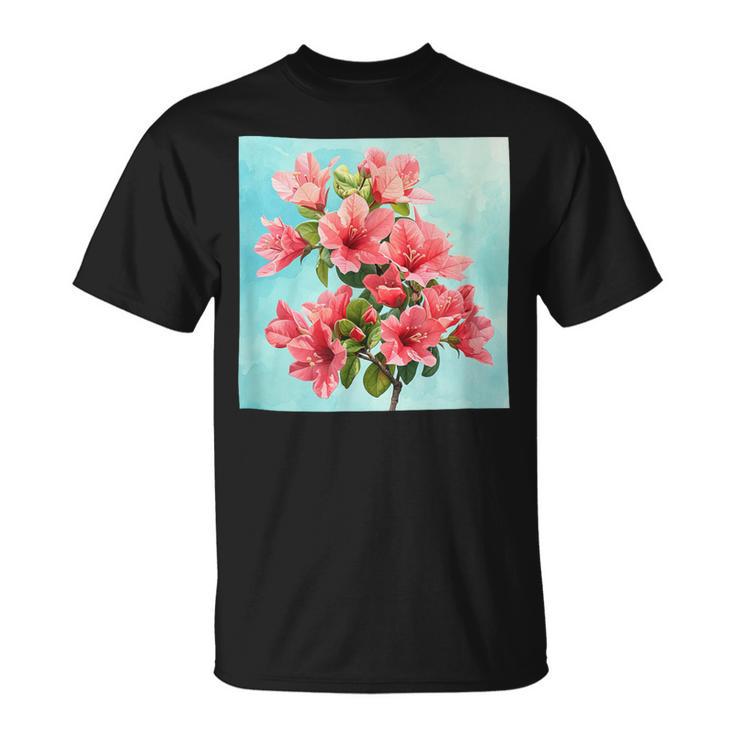 ブーゲンビリア ブーケ フローラル パステルカラー グラフィック Tシャツ