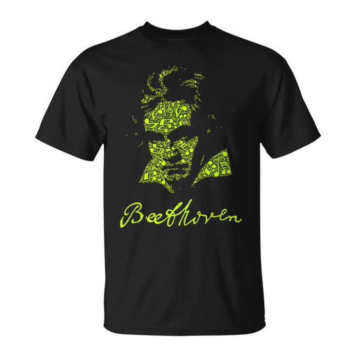 ベートーヴェン ドイツ 作曲家 クラシック楽譜 Tシャツ