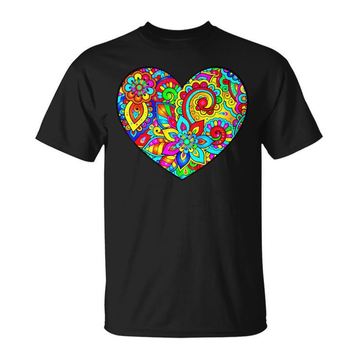 ペイズリーハート Tシャツ