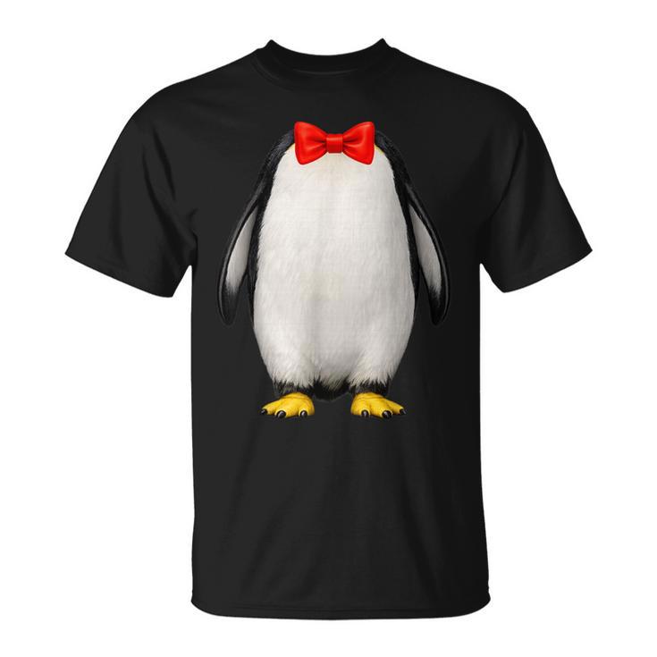 ペンギン コスチューム かわいい 蝶ネクタイ おもしろい 動物 ハロウィン 男性 子供 Tシャツ