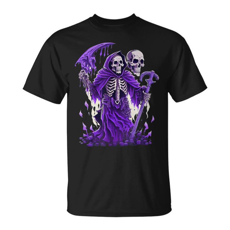 ホラー 死神とオカルト ゴシック Tシャツ