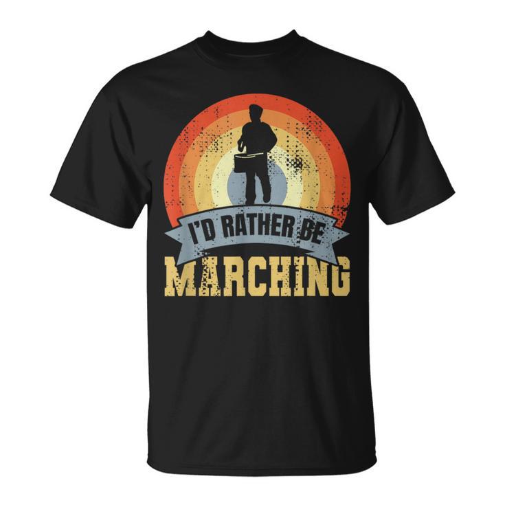 マーチングクォーツドラム ラバー スネアドラム Tシャツ