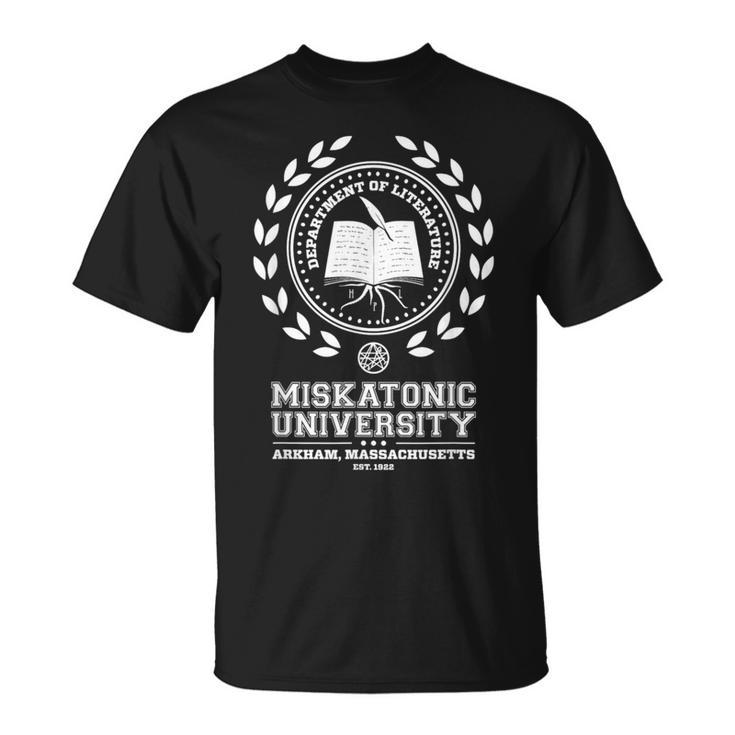 ミスカトニック大学クトゥルフ神話ネクロノミコン Call Of Cthulhu Miskatonic 大学 Tシャツ
