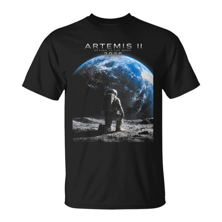 ミッション・トゥ・ザ・ムーン 宇宙飛行士アルテミス 2026 ロケットアルテミス2 Tシャツ