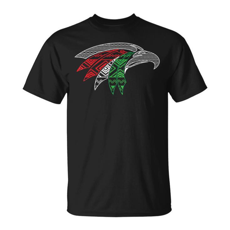メキシコ国旗 アステカ風メキシコワシ Tシャツ