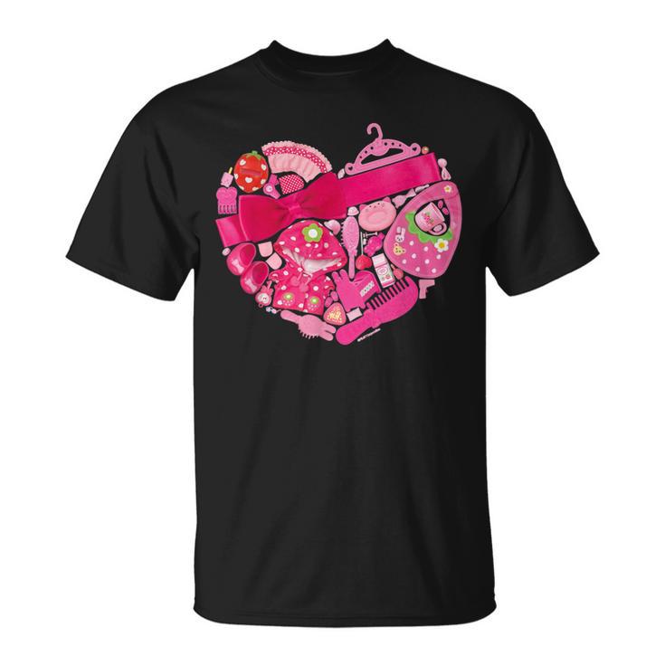 メルちゃん モチーフグラフィック 〜ハート〜 Tシャツ