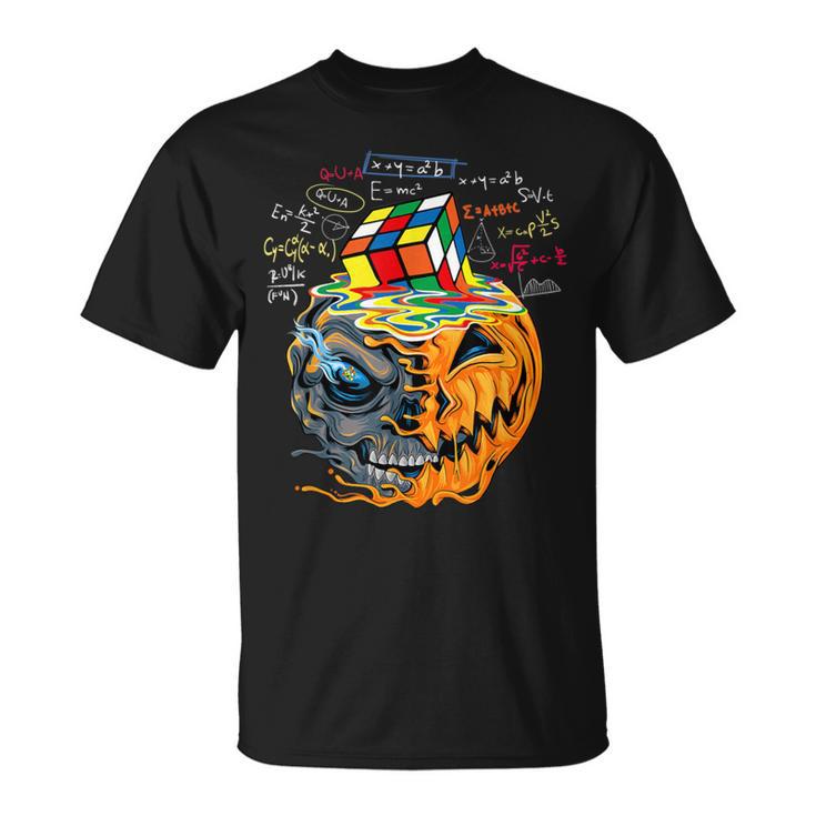 メルティングキューブ 面白い ルービック ルビックス ルービックス プレイヤー キューブ ハロウィン Tシャツ