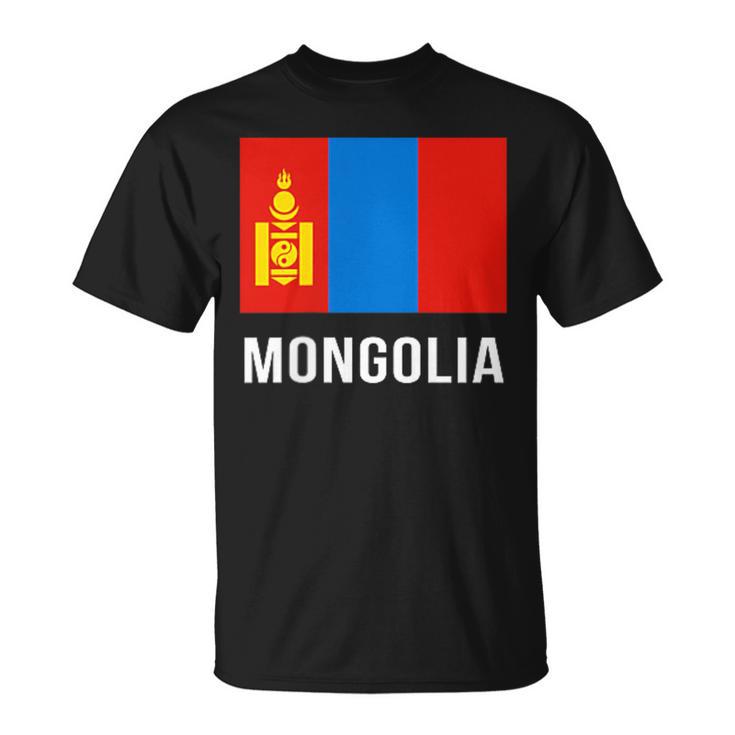 モンゴル モンゴル国旗 Tシャツ