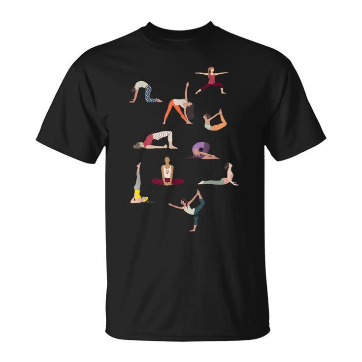 ヨガ ポーズ ヨガ アートワーク ヨギ ヨガ イラスト ヨガ ギフト Tシャツ
