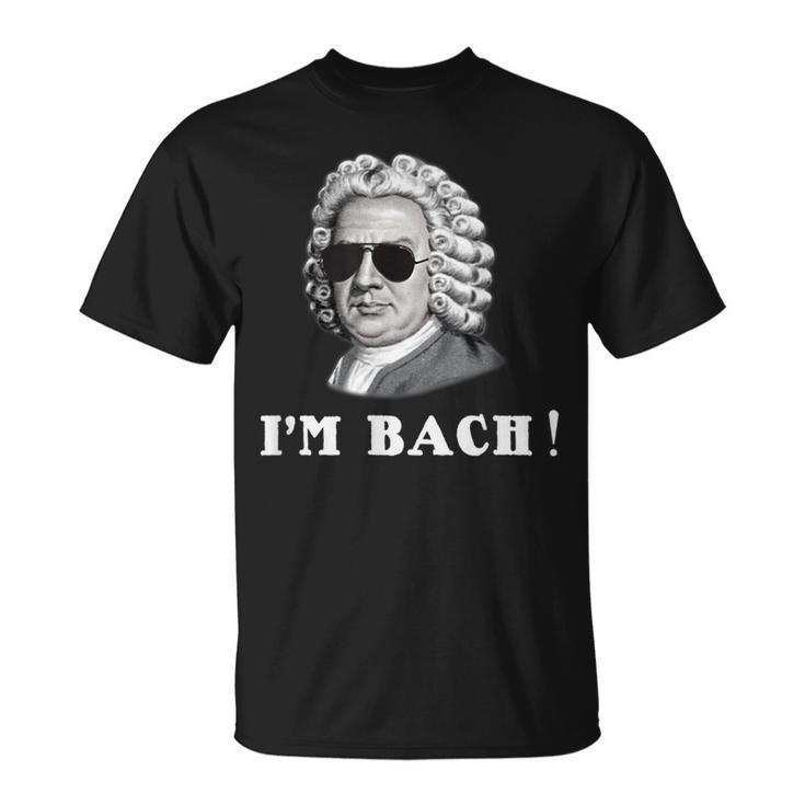 ヨハン・セバスティアン・バッハ I'm Bach おもしろい Tシャツ