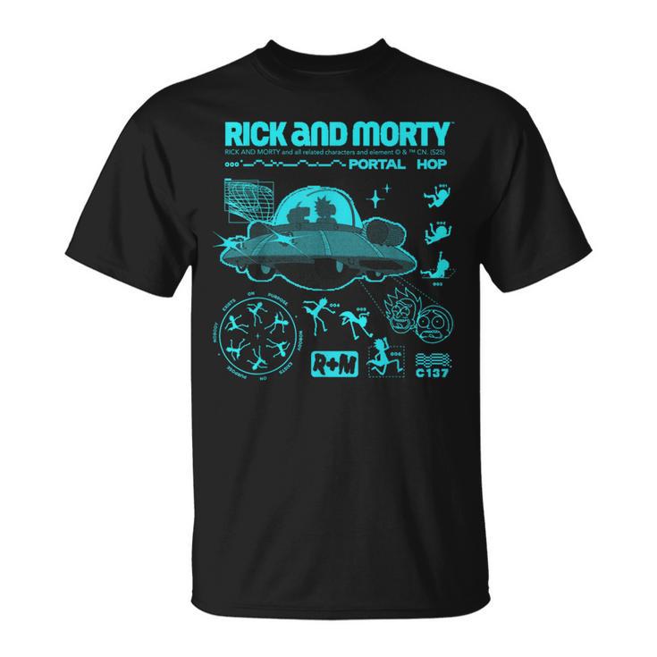 リック・アンド・モーティ・ポータル・ホップリック・アンド・モーティ・マーチ Tシャツ