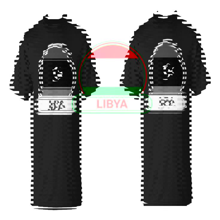リビア国バッジ リビア国旗 Tシャツ