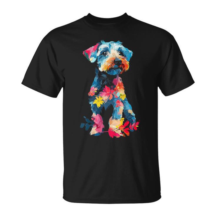レイクランドテリア 犬 グラフィック ペットアート レイクランドテリア Tシャツ