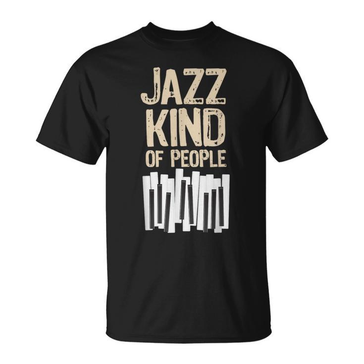 レトロ ジャズ 音楽愛好家 ピアノプレーヤー ミュージシャン キーボード Tシャツ