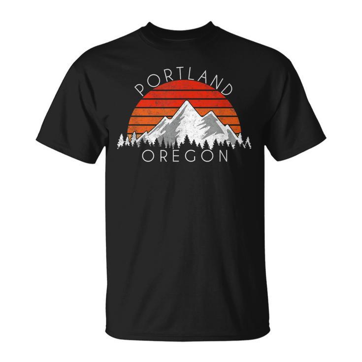 レトロ ヴィンテージ ポートランド オレゴン アンティーク調 Tシャツ