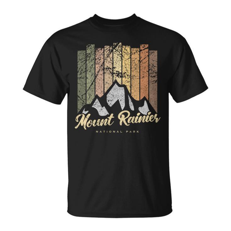 レトロマウントレーニア国立公園 Usヴィンテージマウントレーニア山 長袖tシャツ Tシャツ