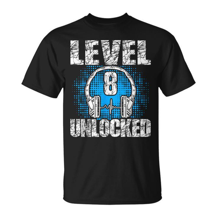 レベル8 アンロック バースデー 8歳 ゲーマー Tシャツ