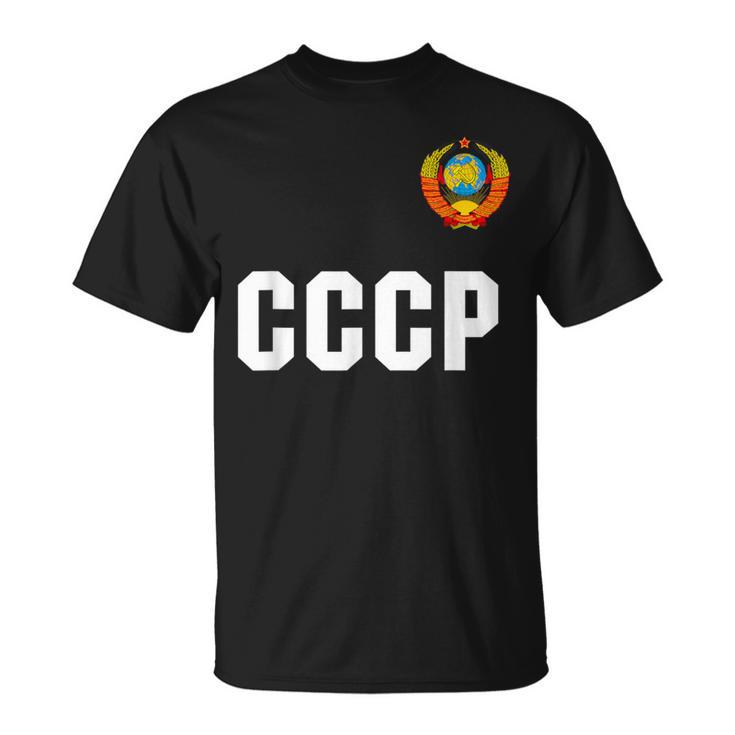 ロシアcccp ソ連ロシアサッカージャージーtシャツ Tシャツ