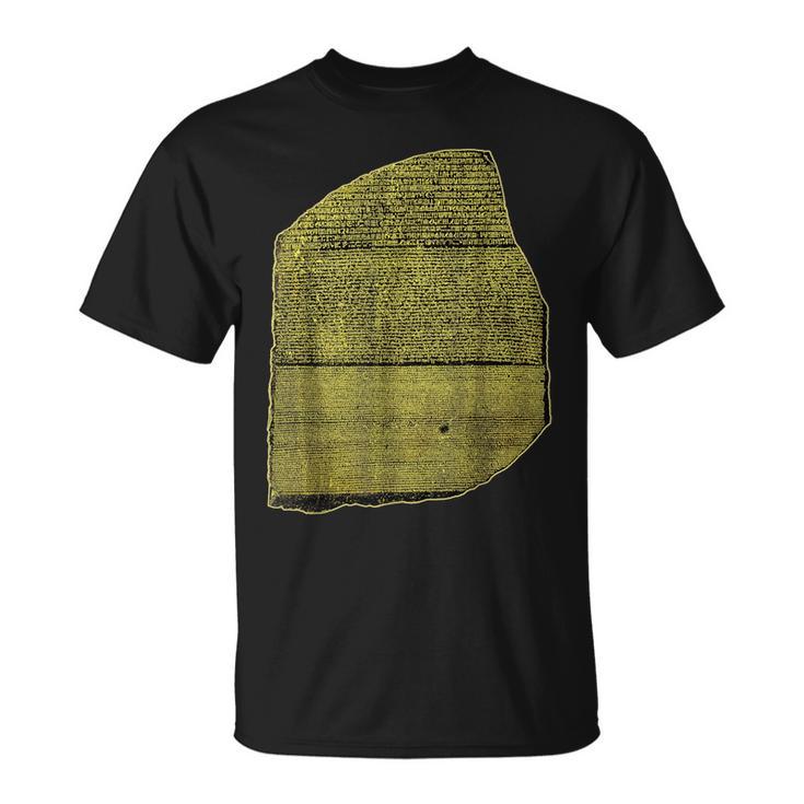ロゼッタストーン エジプト象形文字 考古学 エジプト学 Tシャツ