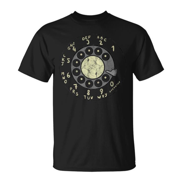 ロータリーダイヤルヴィンテージ古い電話番号 Tシャツ
