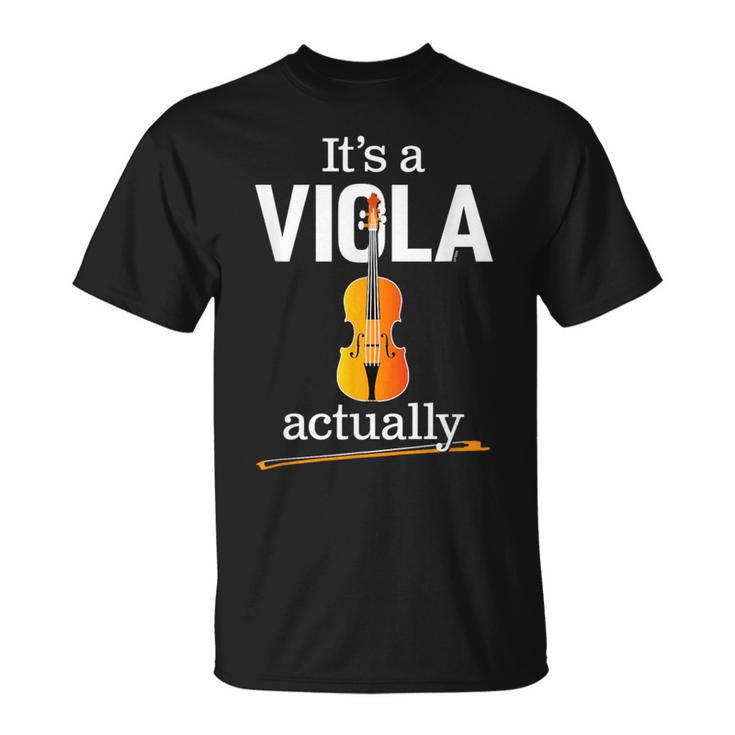 ヴィオラ奏者のためのヴィオラジョークまたはヴィオラミーム面白いヴィオラ 「 It's Aiola Actually」 Tシャツ