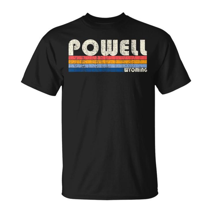 ヴィンテージ レトロ 70年代 80年代スタイル 故郷 パウエル、ワイオミング州 Tシャツ