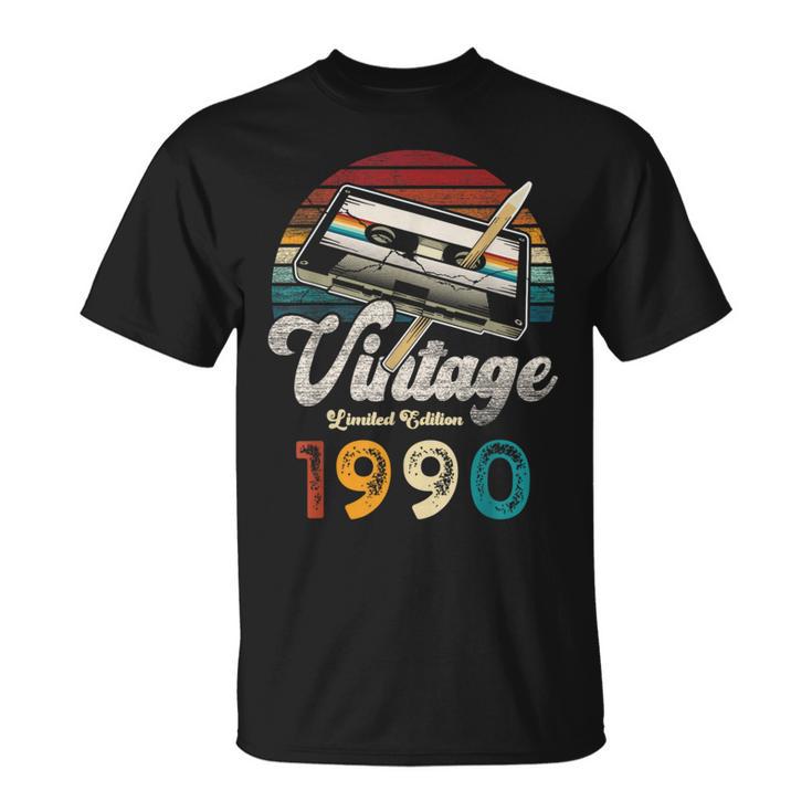 ヴィンテージ1990バースデー36年カセットペンシル Tシャツ