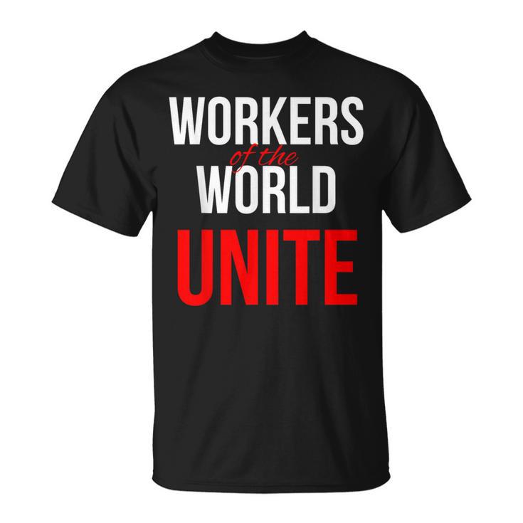万国の労働者団結せよ Tシャツ