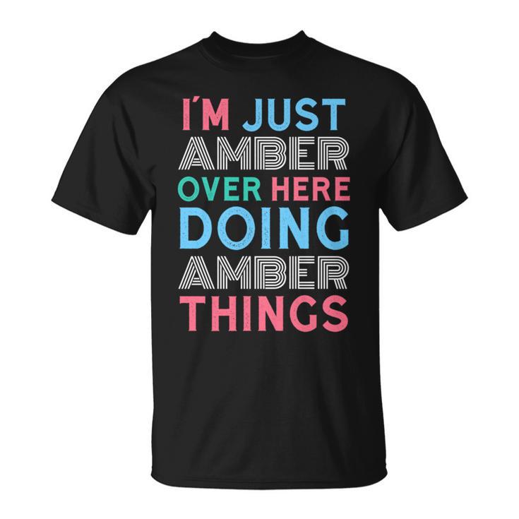 俺はこっちのアンバーなんだよこいつはアンバー・シングス・ネームをやってるだけ 長袖tシャツ Tシャツ