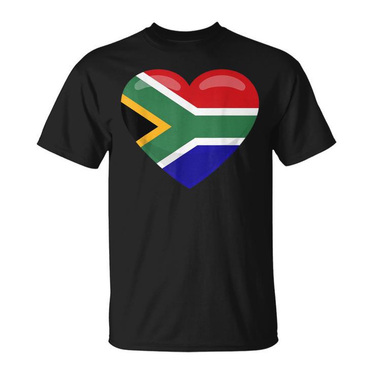 南アフリカ ハート 南アフリカお土産 南アフリカ国旗 Tシャツ