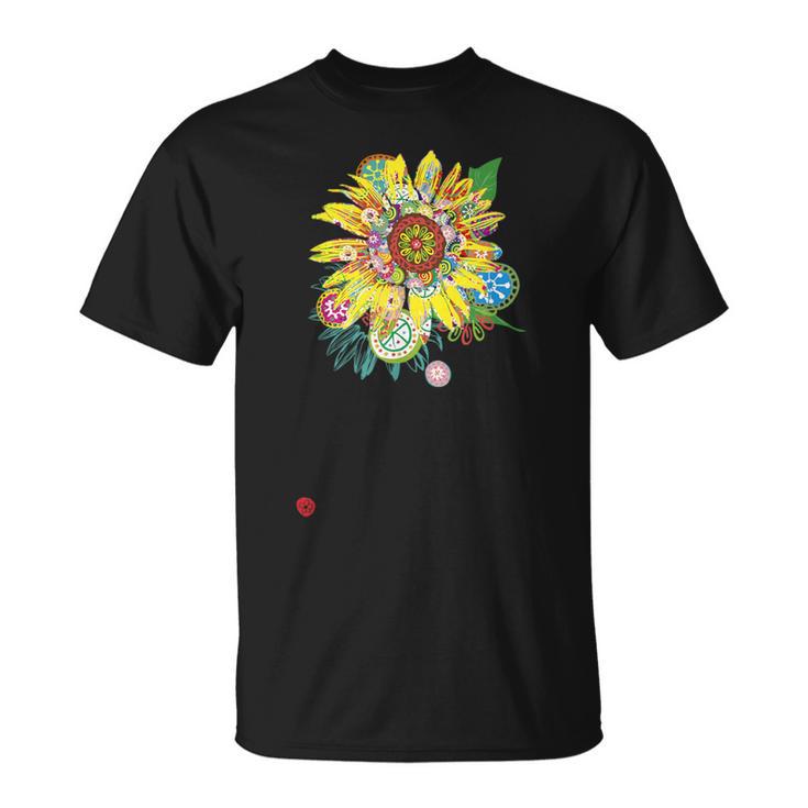 和ポップ ひまわり Tシャツ