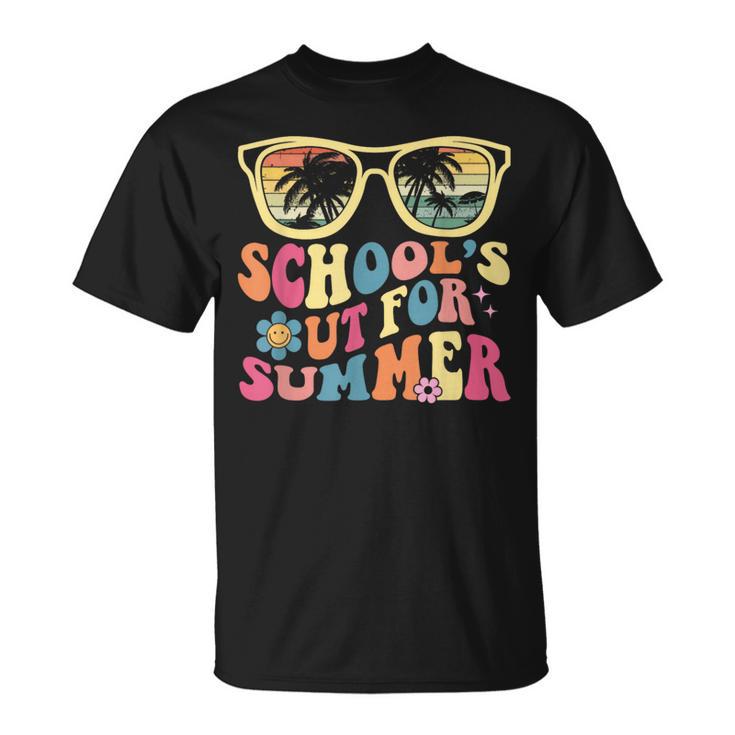 夏休みのレトロスクール最終日、先生のお出かけ Tシャツ