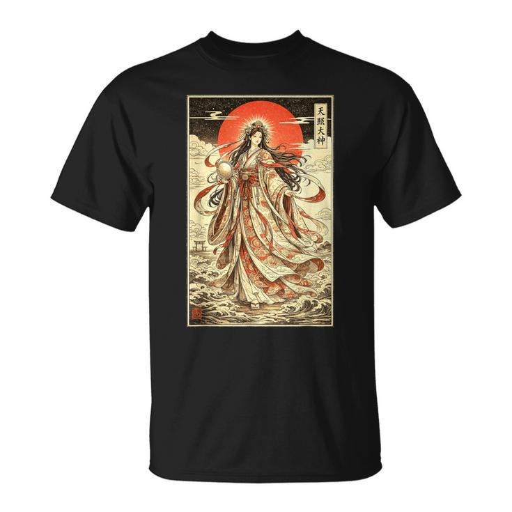 天照神道 女神 日本神話 浮世絵 Tシャツ