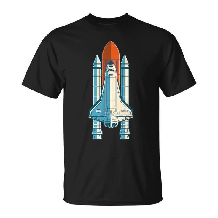 宇宙飛行士 スペースクラフト 宇宙旅行 スペースシャトル Tシャツ