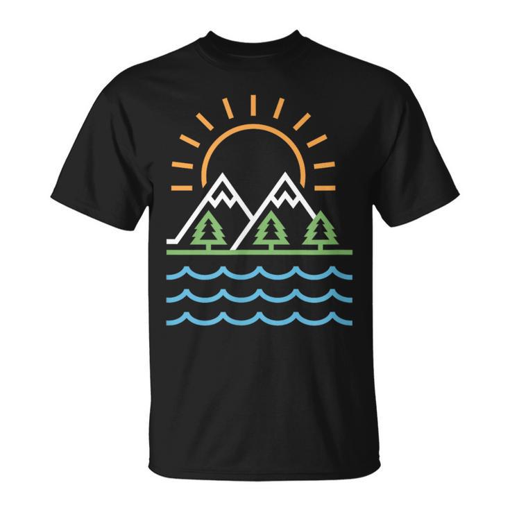 山と海 Tシャツ