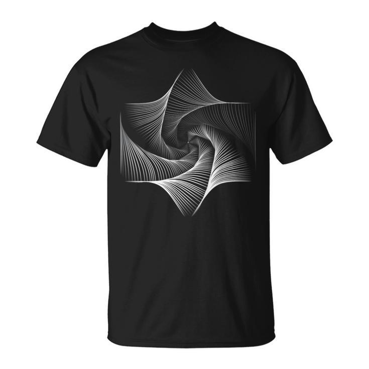 幾何学的八角形八角形トリッピーサイケデリックス Tシャツ