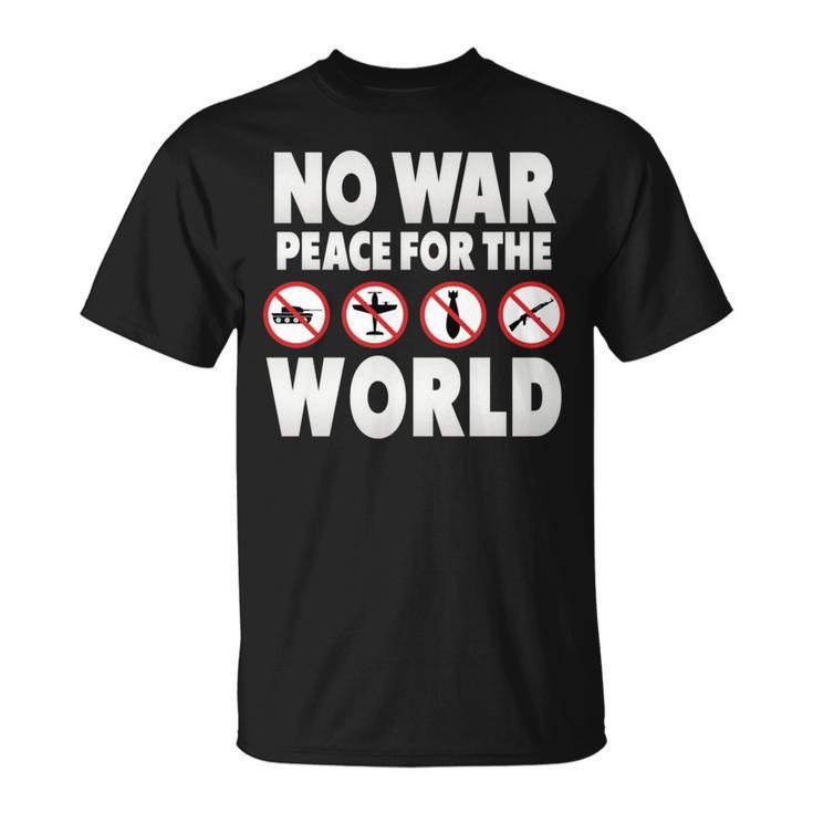 戦争禁止、平和、反戦、戦争禁止 長袖tシャツ Tシャツ