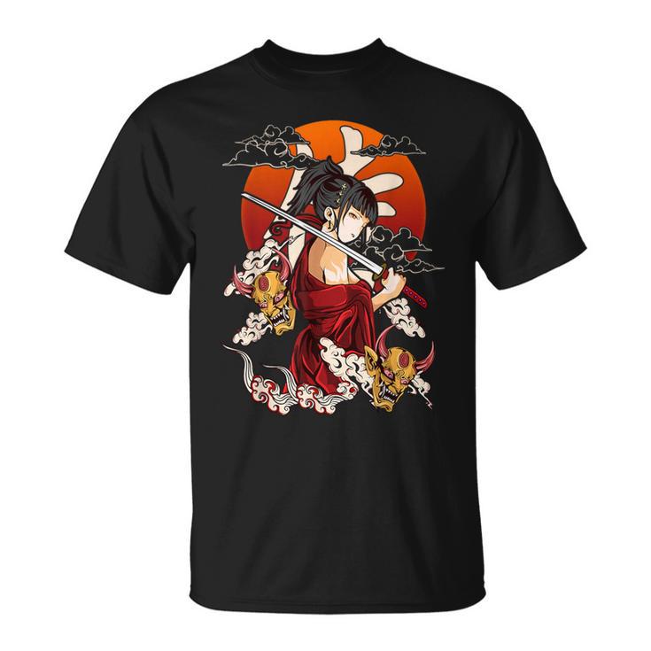 戦士芸者w鬼マスク Tシャツ