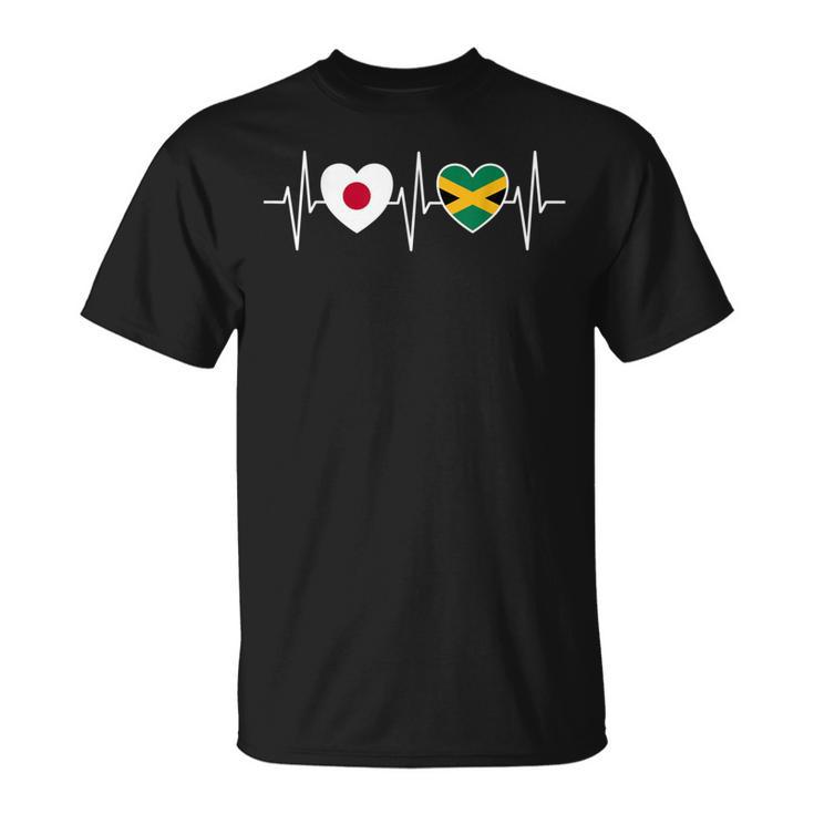 日本・ジャマイカ ジャマイカの国旗 国旗 Tシャツ