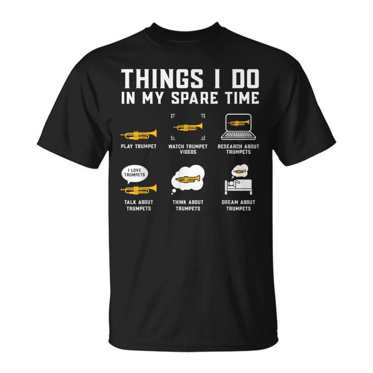 暇な時間にやること トランペットトランペット Tシャツ