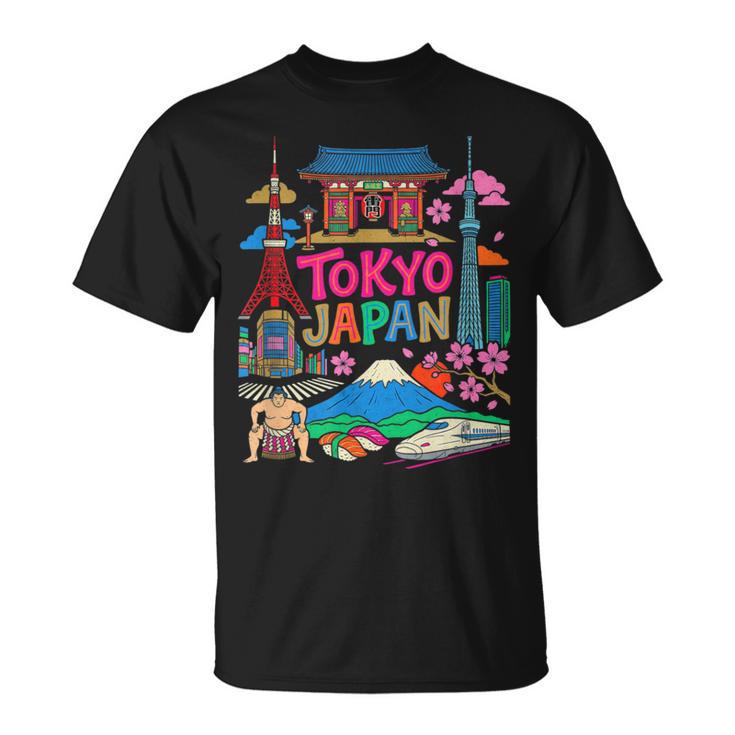 東京 日本 旅行 お土産 都市 ランドマーク 観光 ギフト Tシャツ