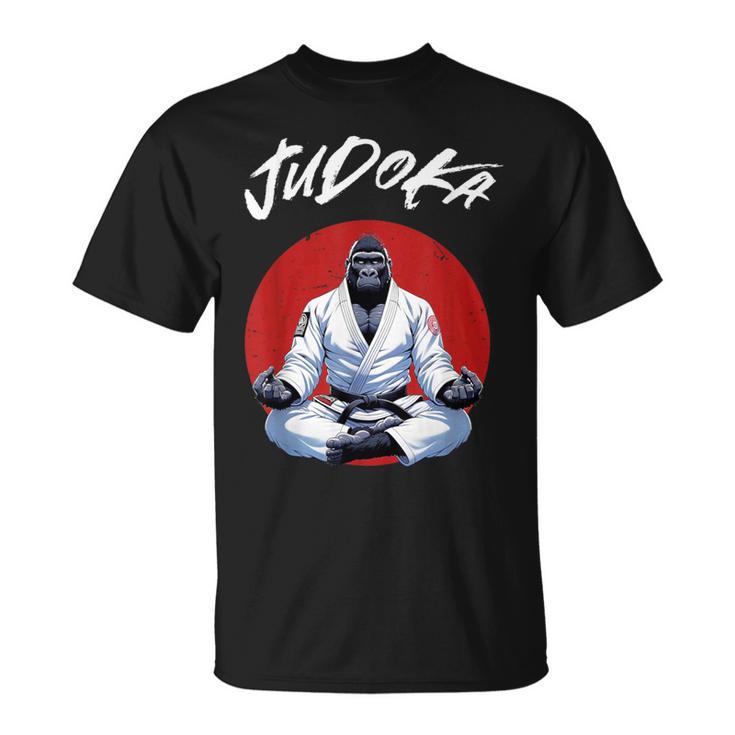 柔道ゴリラ 日本のグラップリング柔道家 Tシャツ