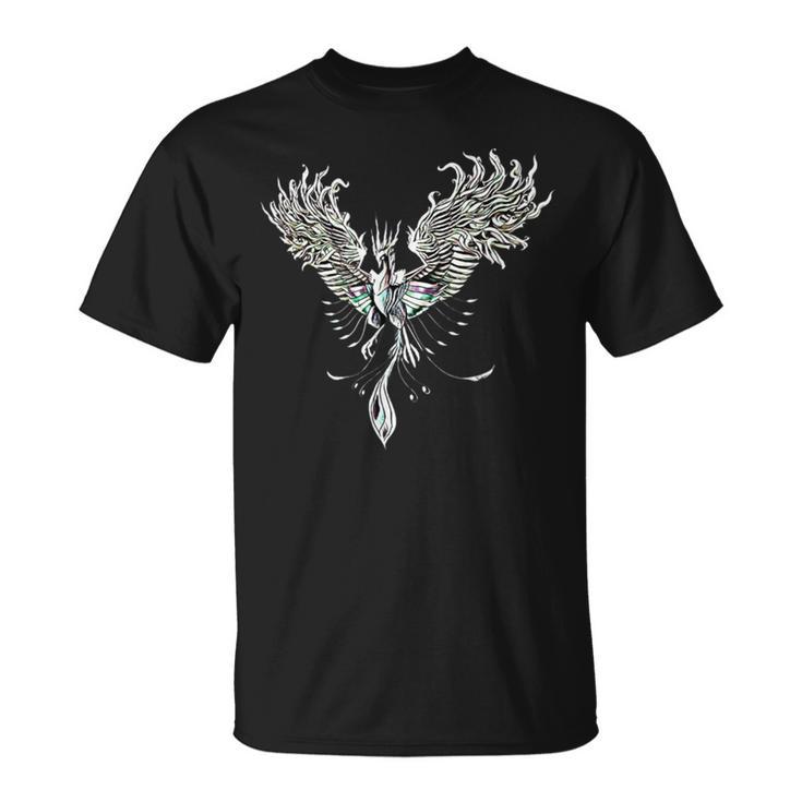 灰からのフェニックス フェニックス 神話上の生き物 不死鳥 Tシャツ