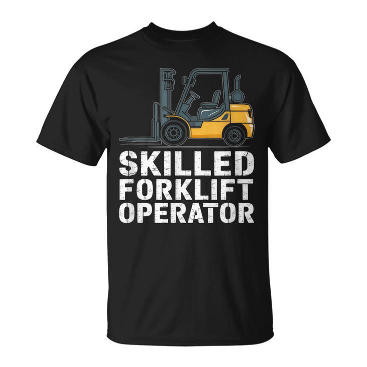 熟練したフォークリフトオペレーター Tシャツ